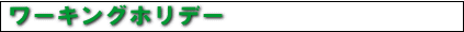ワーキングホリデー